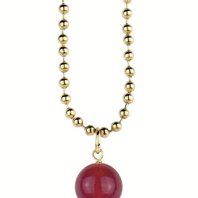 Celebrate spring with flower-inspired jewelry. The Circle Classic Women's Necklace White Flower Light Red Background Made in Italy