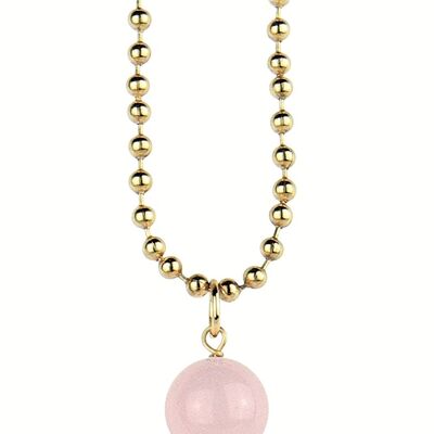 Celebrate spring with flower-inspired jewelry. The Circle Women's Necklace Classic Pink Flower Pied de Puole Fund Made in Italy