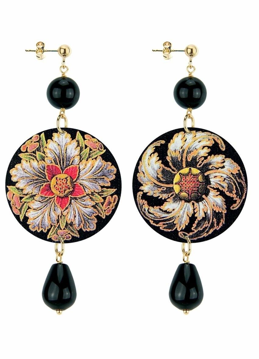 Celebra la primavera con gioielli ispirati ai fiori. Orecchini Donna The Circle Classico Rosone Grigio Made in Italy