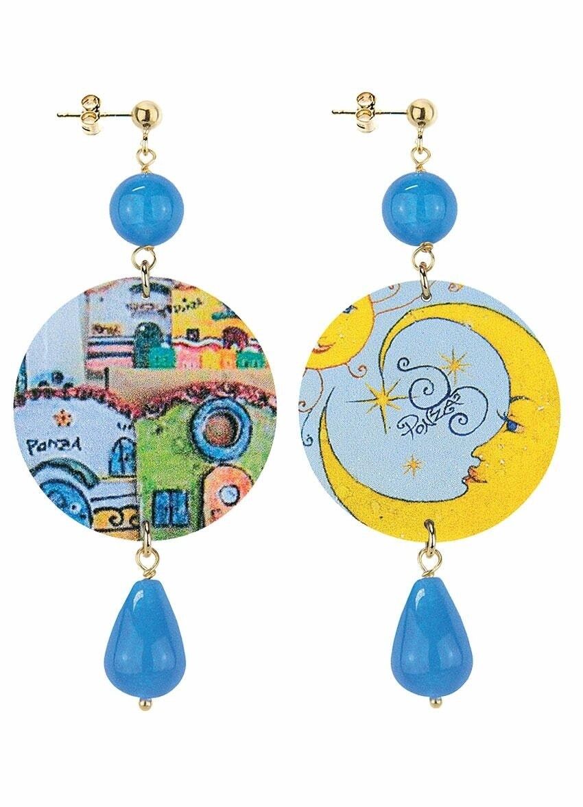 Die Circle Classic Ponza Luna Damenohrringe. Hergestellt in Italien