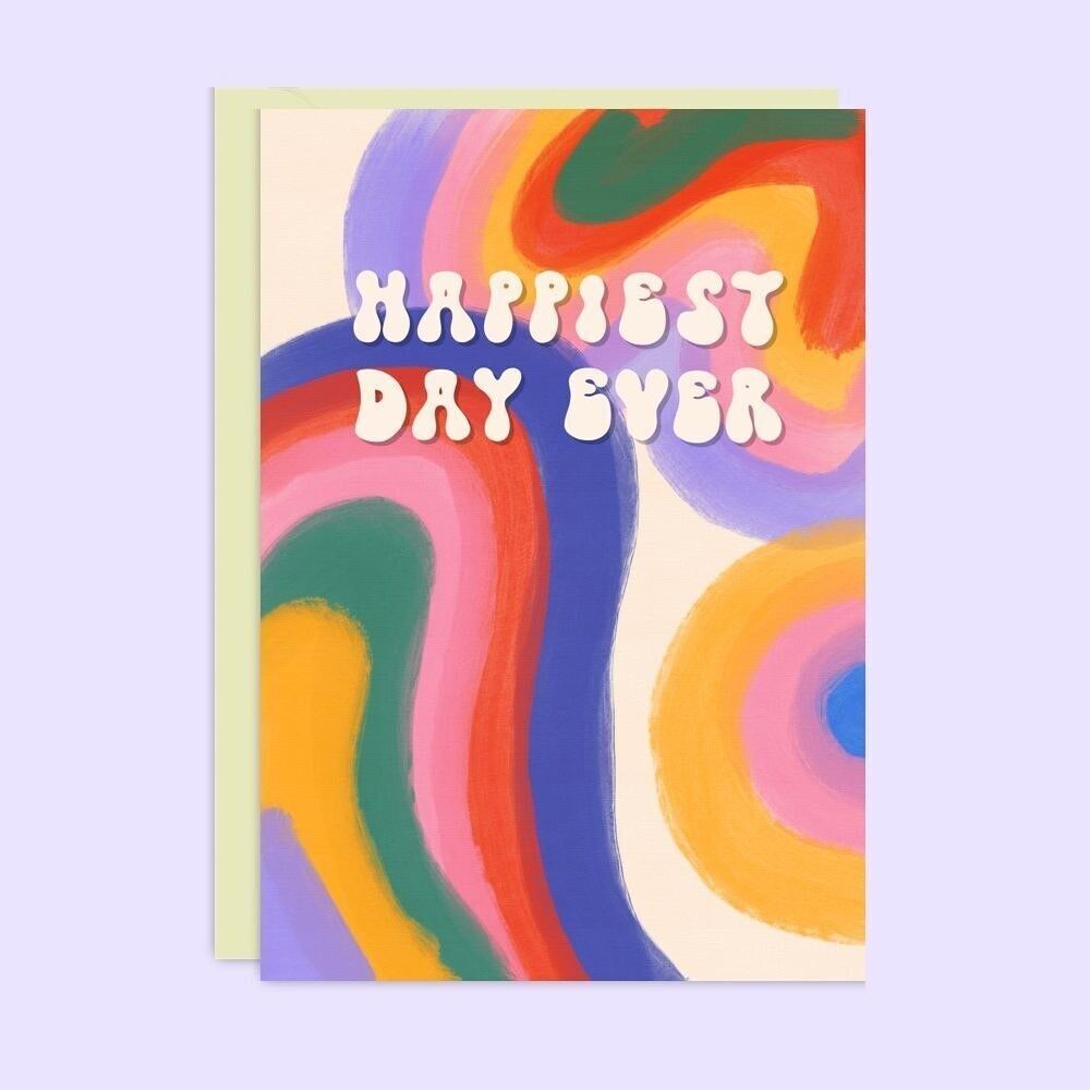 Der glücklichste Tag aller Zeiten | Herzlichen Glückwunsch | Regenbogen