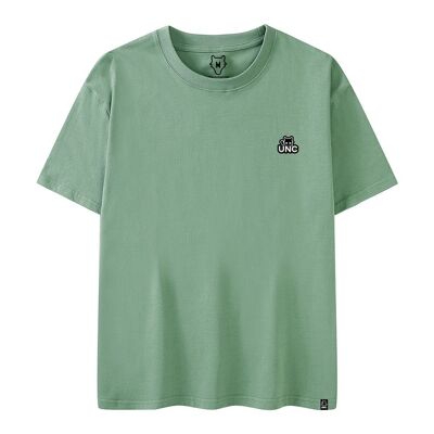 T-shirt tinta unita oversize Verde 250Gr
