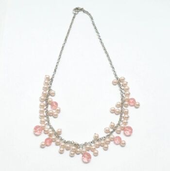 Parure Monika rose perles 2