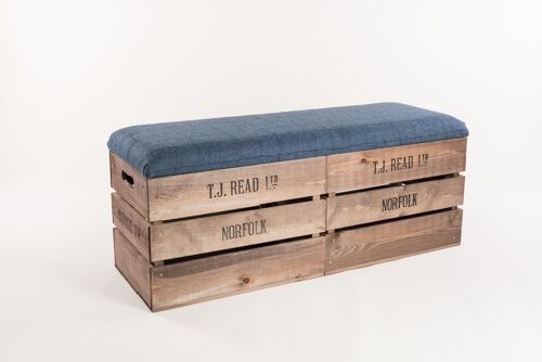 flintstone and midnight-tweed-storage-bench