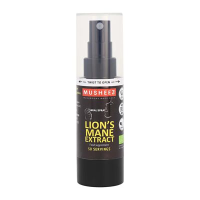 Spray bucal de melena de león orgánico