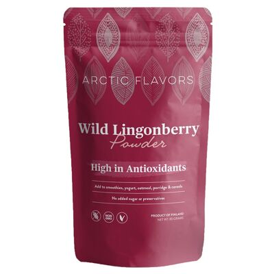 Wild Lingonberry Powder 85g/3oz from Finland by Arctic Flavors - 100% wild lingonberry, no sugar or preservatives added