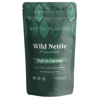 Nettle Powder 85g/3oz from Finland - 100% stinging nettle, no sugar or preservatives added - green powder