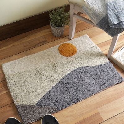 Sun Rising Landscape Bathmat Tufted bath mat