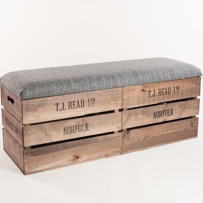 Grey-stripe-tweed-storage-bench