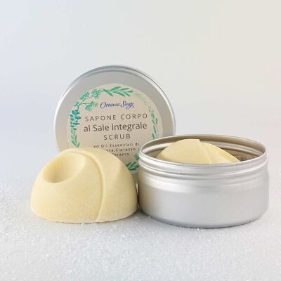 Body Scrub Soap with Integral Sicilian salt and Balsamic essential oils