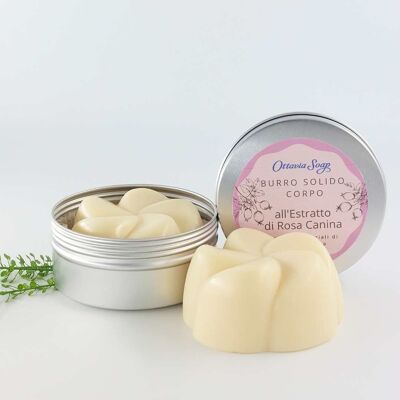 Solid Body Butter with Rosehip Extract and essential oils of Orange, Litsea and Black Pepper