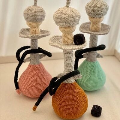 PETITE SHISHA, crochetée à partir de fil de coton, cadeau, figurine