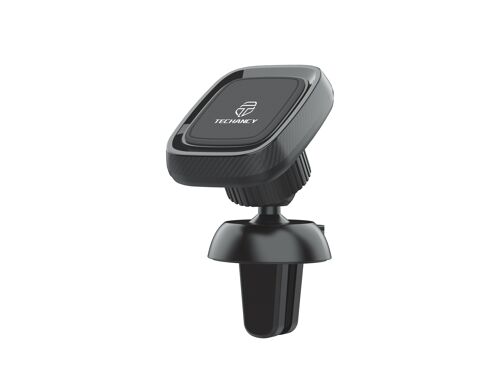 TECHANCY Magnetic car Mobile Phone Holder Black Compatible with iPhone, Xiaomi, Samsung and More