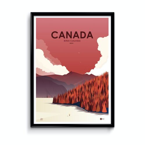 Affiche Canada Rouge
