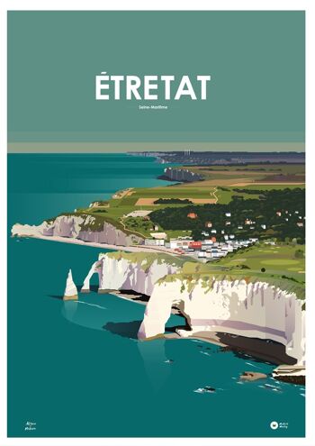 Affiche Falaises d'Étretat 2