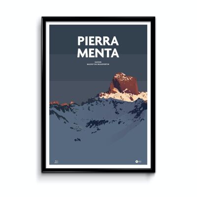 Poster Pierra Menta Beaufortain-Massiv