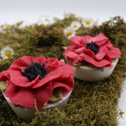 Fondant ou Bougie parfumé coquelicot