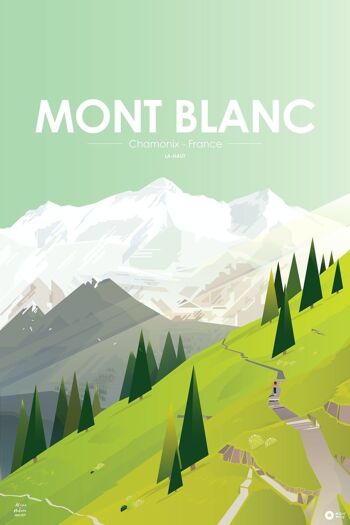 Affiche Mont Blanc Verte 2