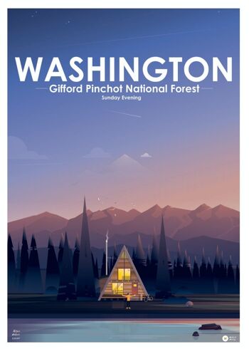 Affiche Parc Naturel Gifford Pinchot Washington 2