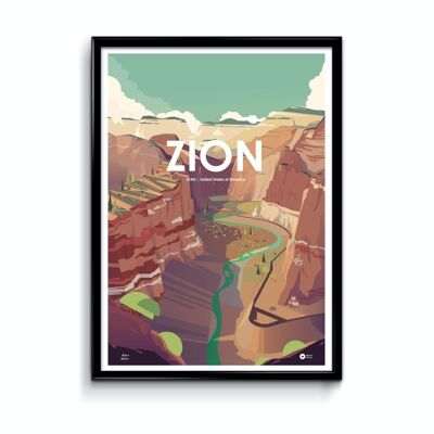 Poster del Parco Naturale di Zion