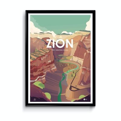Affiche Parc Naturel de Zion