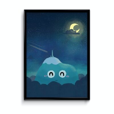 Affiche Puy de Dôme Nuit étoilée