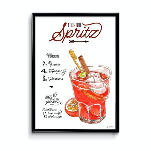 Affiche Cocktail Spritz