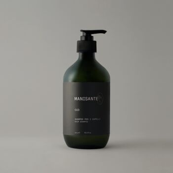 Oud / Hair Shampoo - Hair Shampoo, végétalien, à base naturelle, emballage durable, contenants recyclables pour animaux de compagnie, fabriqué en Italie, non testé sur les animaux 1