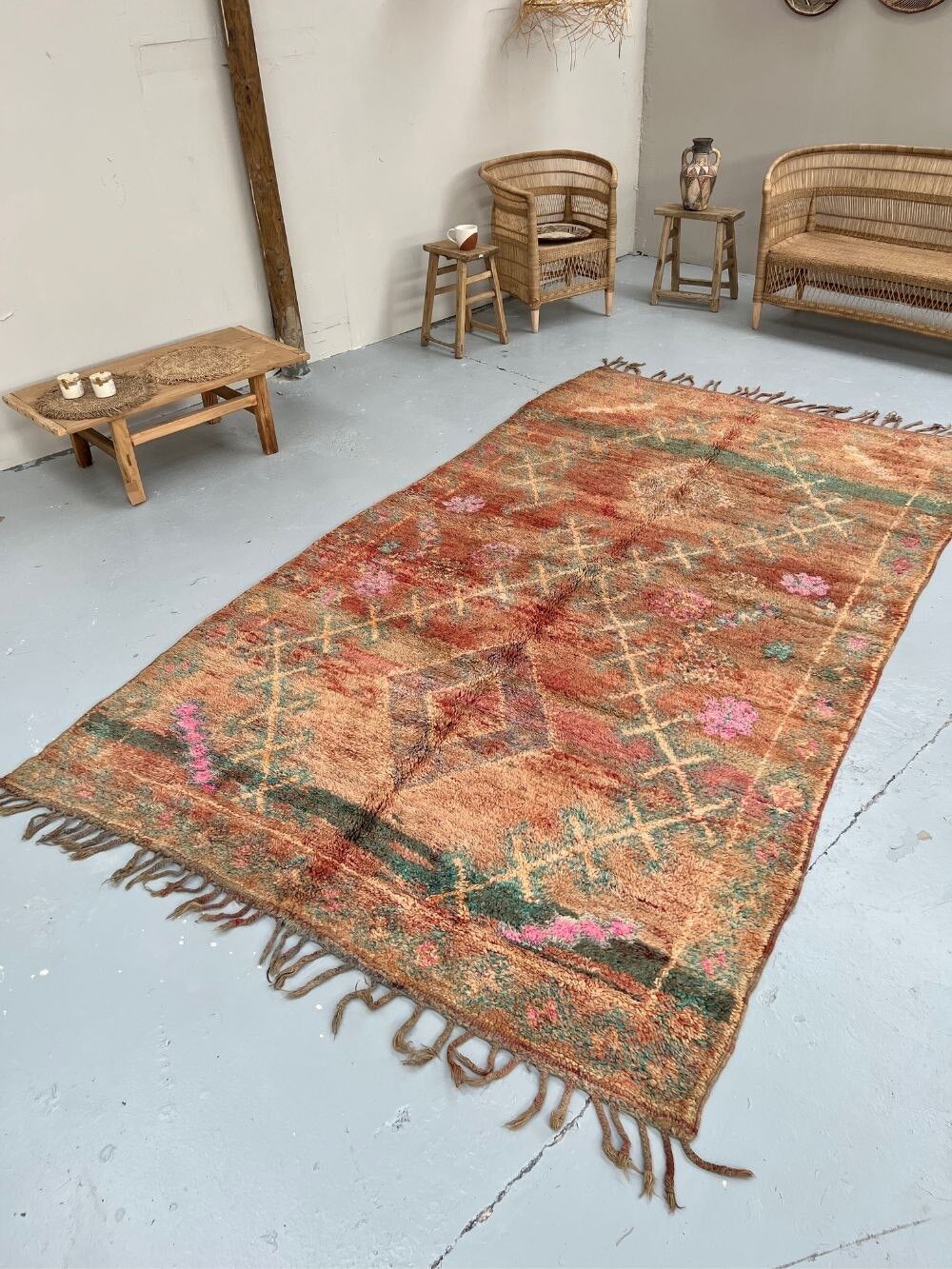 Alfombra Boujaad vintage 350 x 190 cm