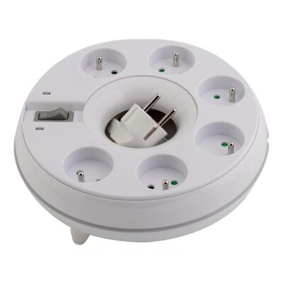 Multiprise parafoudre circulaire 6prises ROUNDWATT