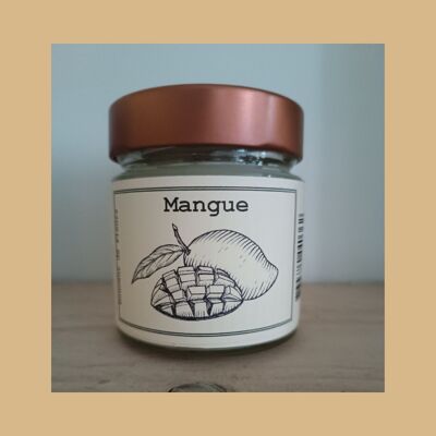 Bougie 180gr Mangue cires de soja et colza