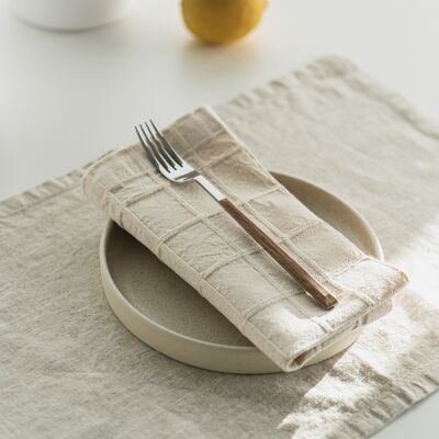 Cotton Napkin with Squares - NEW