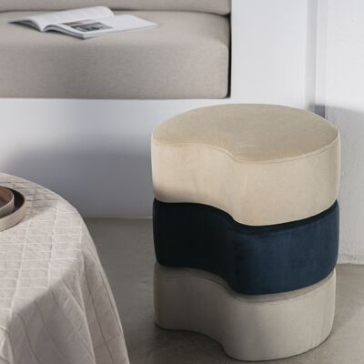 Pouf Modulable Pere - Bleu - NOUVEAU