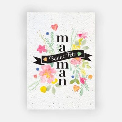 Cartes à planter - Bonne fête Maman