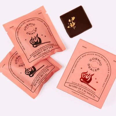 Boîte de 4 chakras - parfum unique :  Beurre de Cacahuète & Sel Fumé🥜