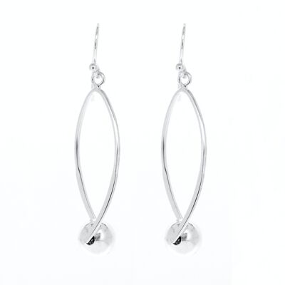 Boucles d'oreilles Adeline en argent sterling avec et boîte de présentation