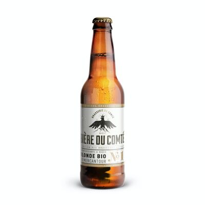 Biologisches blondes Bier N°1 von Mercantour - 33cl Flasche