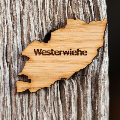 Wooden medal made of oak for clubs