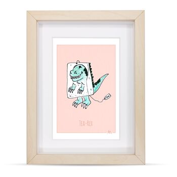 Miniprint/carte postale/carte "Tea Rex" - A6 2