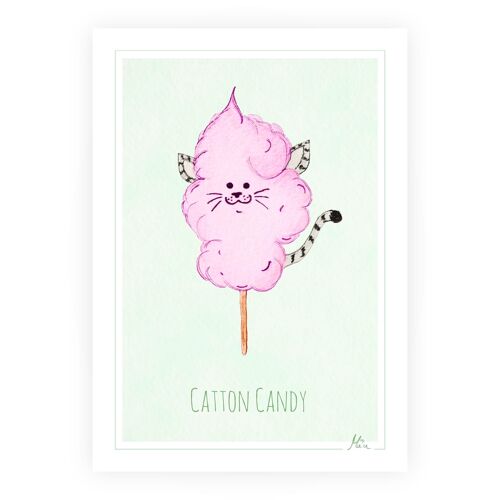 Miniprint/Postkarte/Karte "Catton Candy" - A6