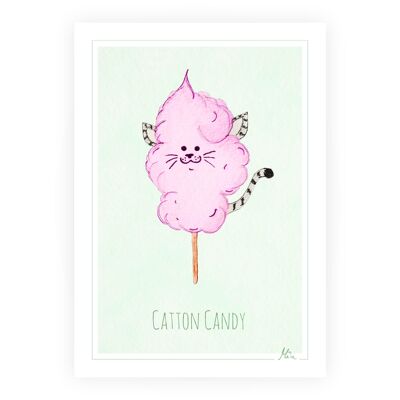 Miniprint/Postkarte/Karte "Catton Candy" - A6