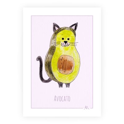 Miniprint/cartolina/cartolina "Avocato" - A6