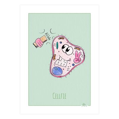 Miniprint/carte postale/carte "Cellfie" - A6