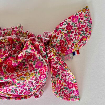 Maillot de bain en liberty Emma et Georgina rose fushia pour petite fille