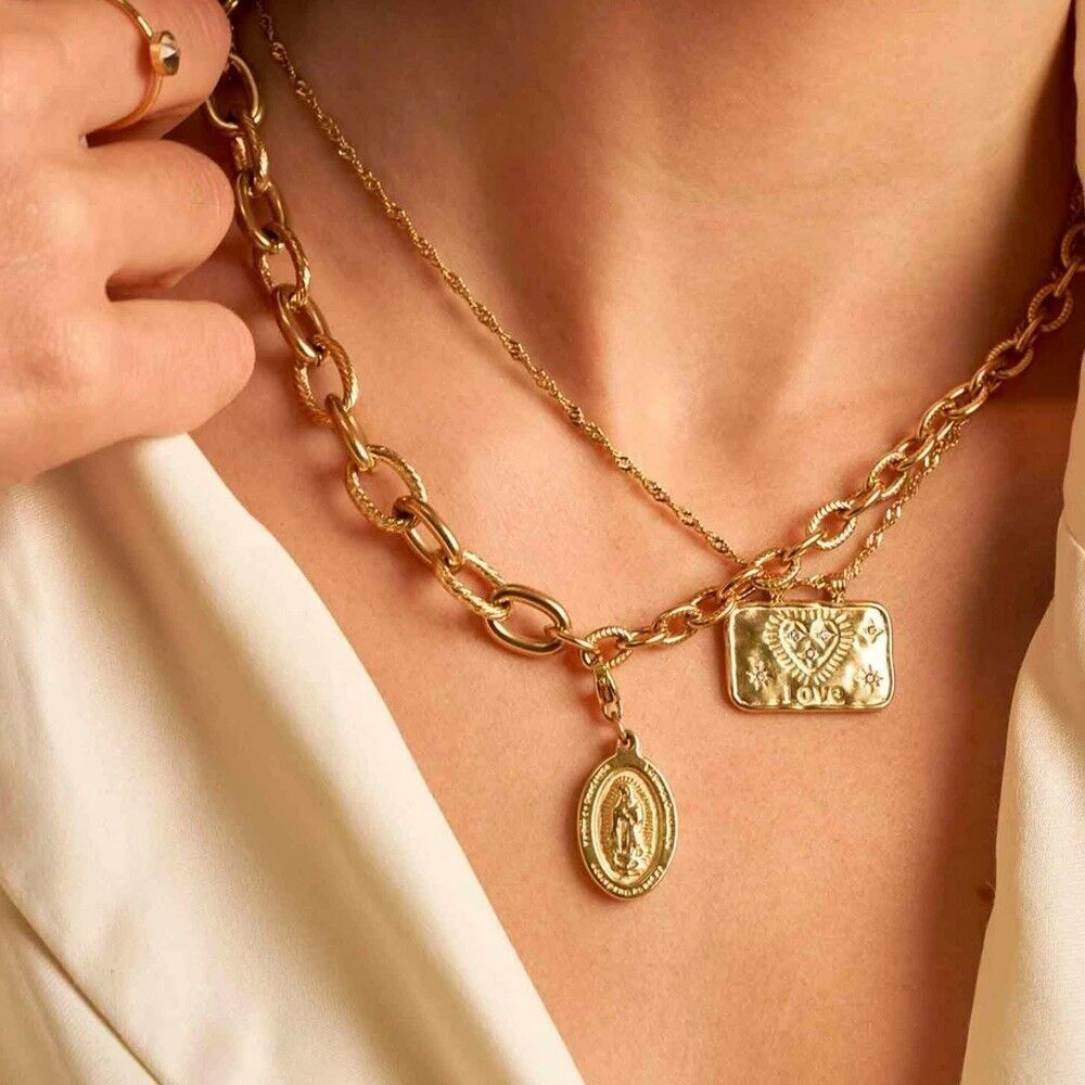 Collana Nina - maglie ovali striate