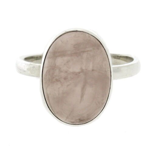 Rose Quartz Oval Ring in a Size N and Presentation Box