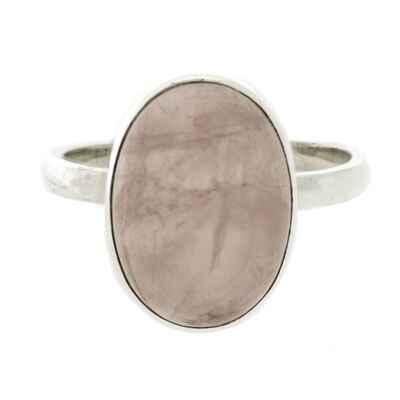 Rose Quartz Oval Ring in a Size N and Presentation Box