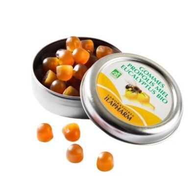 Organic Propolis Honey Eucalyptus Gums - Softness of the throat - 50g