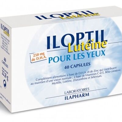 Iloptil Luteína y Zeaxantina - Ojo y retina - 40 cápsulas