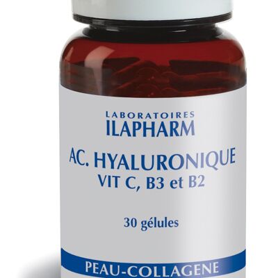 Hyaluronsäure, Vitamin C, B3, B2 - Anti-Aging - 30 Kapseln